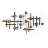 Stratton Home Decor Escultura De Pared De Metal Y Mader...