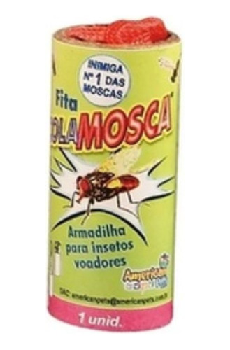 Adesivo Rolo Cola Mosca Mosquito Armadilha P/ Insetos 1und