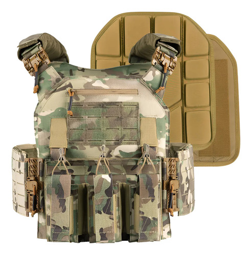 Votagoo Chaleco Militar Portaplacas Táctico Paintball S-irr
