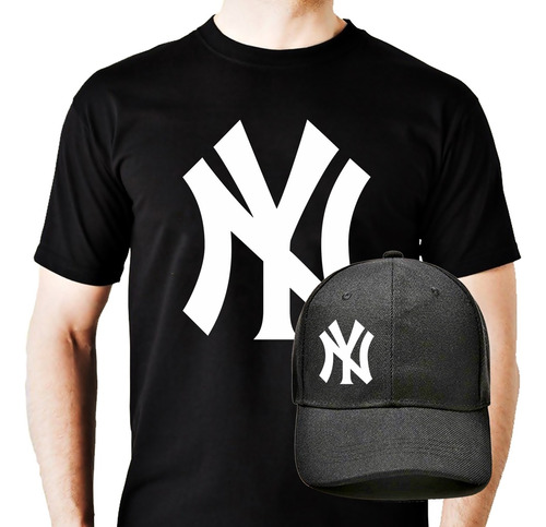 Playera Y Gorra Unisex Ny Yankees New York Beisbol