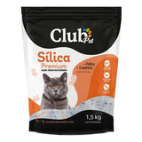 Areia Sílica Para Gato Premium Fina Club Pet 1,5kg