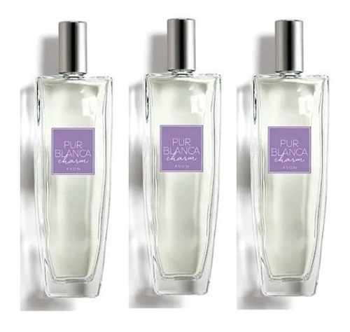 Kit 03 Avon Colônia Pur Blanca Charme 75ml