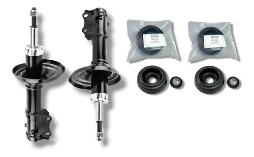 Kit 2 Amortiguadores Delanteros Gas + Bases Jetta A3 1999