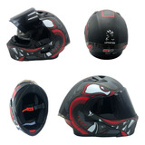 Casco Abatible Moto Leviatán Rojo Cox Evo Certificación Dot