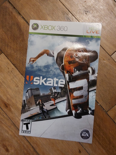 Xbox 360 Manual De Juego Skate 3 (sólo Manual)
