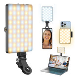 Lámpara De Teléfonos/cámara Con Clip Luz Portable Recargable