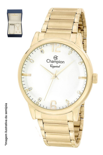 Relógio Feminino Champion Dourado Original Digital Ouro