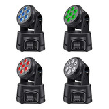 Moving Head Light Quadriled Wash 7 Leds 100w Dmx Iluminação