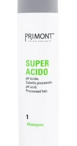 Shampoo Primont Super Acido Cabello Procesados Teñidos
