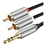 Cable De Audio Estéreo Auxiliar De 3,5 Mm A 2 Rca De 2 M Hif