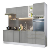 Madesa Gabinete De Cocina Integral Completa 260cm Lux B/g 08