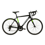 Bicicleta Ruta Totem T21b414 Mnx R700 S 14v Frenos Caliper Cambios Shimano Tourney A070 Color Negro/verde