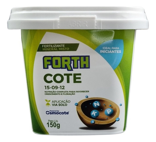 Osmocote Plus Npk 15-09-12 Para Adubação Pote 150g (125un)