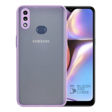 Carcasa Para Samsung A10s Borde Colores Protector Camara