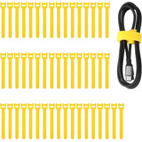Amarra Cable Velcro Colores Pack 10 Unidades Bridas Amarillo