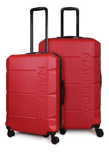 Pack 2 Maletas Mediana 18kg + Grande 23kg Marine Roja Nautic