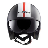 Casco Ls2 599 Spitfire Negro Mate Talle S Moto Avenida