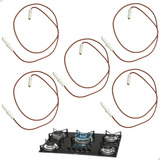 Kit 5 Eletrodo Vela Cooktop Fischer 5 Bocas Tc 1743 Original