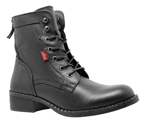 Botines Negros Casuales Zapatos Mujer Levis L129242