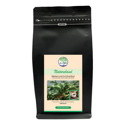 Granos Enteros De Café Wild Kopi Luwak 454 Gramos Tostado Os