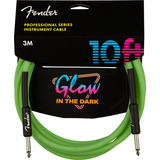 Cable P/instrumento Fender Prof 3mts Luminicente Verde