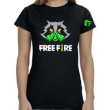 Playera Free Fire Para Dama 