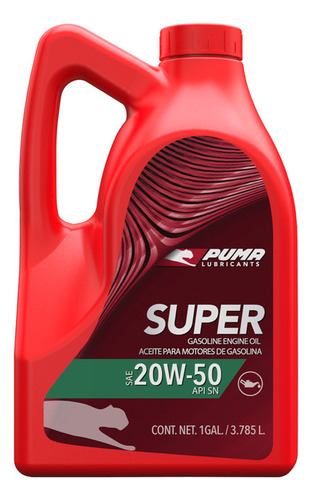 Aceite Lubricante Puma Super 20w50 X 4 Litros