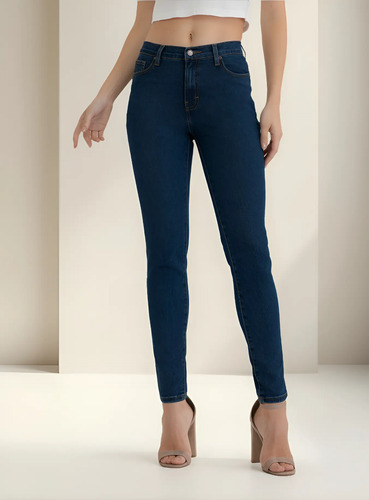 Jeans Scandia Cint/alta Pomp Push Up Skinny Stretch Mod 2796