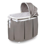 Deseos Oval Rocking Baby Bassinet Con Ropa De Cama, Alm