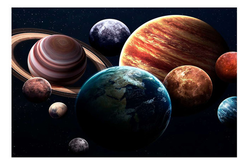 Vinilo 30x45cm Pluton Planeta Cosmos Galaxia Universo M2