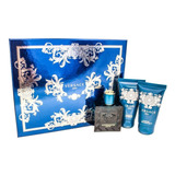 Set De Regalo Versace Eros Para Hombre, 1.7 Oz Edt + 1.7 Oz