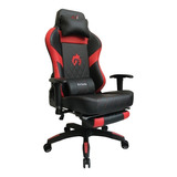 Silla Gamer Giratoria En Cuero Con Cojines Lumbares 