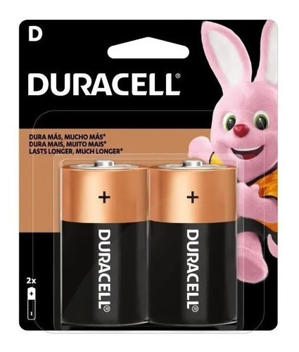 Pilas Alcalinas Duracell Mn1300 Lr20 1.5v 2 Unidades