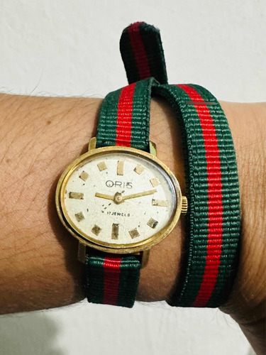 Reloj Oris Vintage Chapado En Oro Swiss Made, Falta Servicio