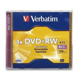 Dvd+rw Verbatim 4x 4.7gb  Singlecase (6 Unidades) Cod1679