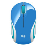 Mouse Logitech M187 Blue Mini Wireless