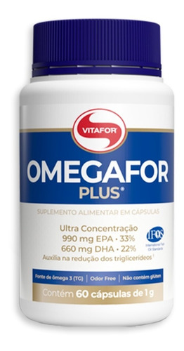 Ômegafor Plus Vitafor 1000mg/ Epa E Dha C/ 60 Cápsulas