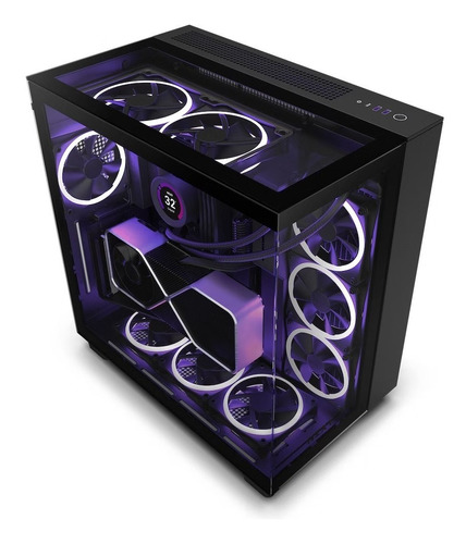 Gabinete Nzxt H9 Elite Mid Tower Cristal Templado Atx Negro