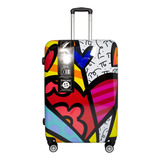 Owen Valija De Viaje Grande Estampada Rígida Ow40006 28'' 3c Color Corazon