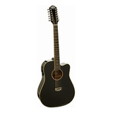 Oscar Schmidt Isoscod312ceblk Guitarra Electroacustico Color Negro