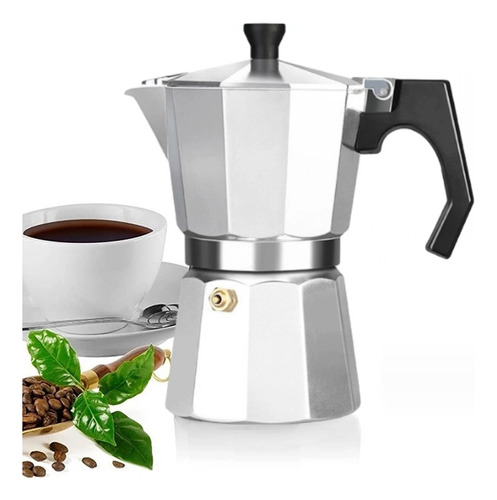 Cafetera Manual Italian Coffee Mocha Aluminio 6 Tazas 300ml