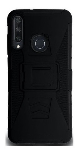 Mica 9d + Funda Uso Rudo + Clip Para Huawei Y Honor