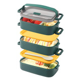 Bento Box, Fiambrera, Lunch Box 3 Capas De Acero Inoxidable