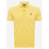 Camisa Polo Aleatory Lisa Algodão Pima Amarelo