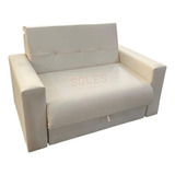 Sillon 2 Cuerpos Tapizado Eco Cuero Sofa Cama 