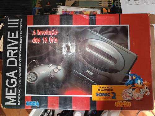 Mega Drive 3 Na Caixa.
