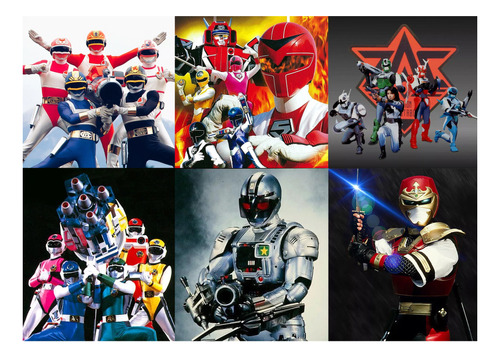 Changeman, Maskman, Cybercops, Flashman, Jiban E Jiraiya Dvd