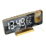 Usb Reloj Despertador Digital Luz Led Control De Voz Snooze