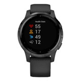 Smartwatch Garmin Vivoactive 4s 1.1  Caixa 40mm De  Polímero Reforçado Com Fibra  Black, Pulseira  Black