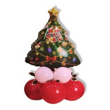 Árbol De Navidad En Globos Decoración Navideña